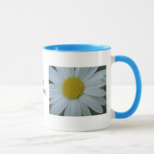 Caneca Taça margarida branqueada: good morning