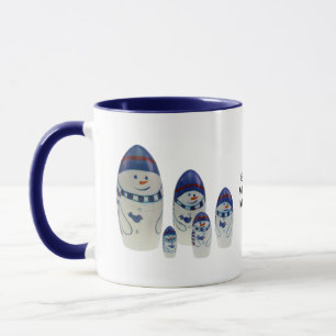 Caneca Taça Matrjoschka, Matryoshka, de Babuschka,