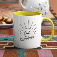Taça Sunshine Summer Vibe Modern Mindancy Mug