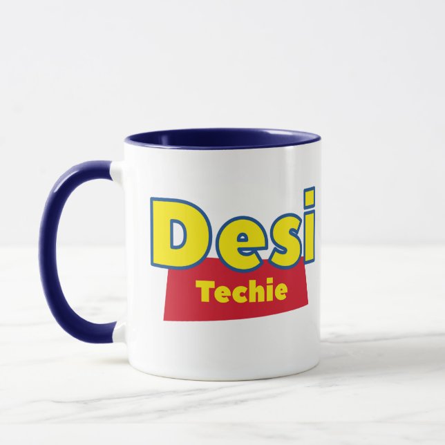 Caneca Taça Tea de Suporte Técnico Desi Indiana, Café Eng (Esquerda)