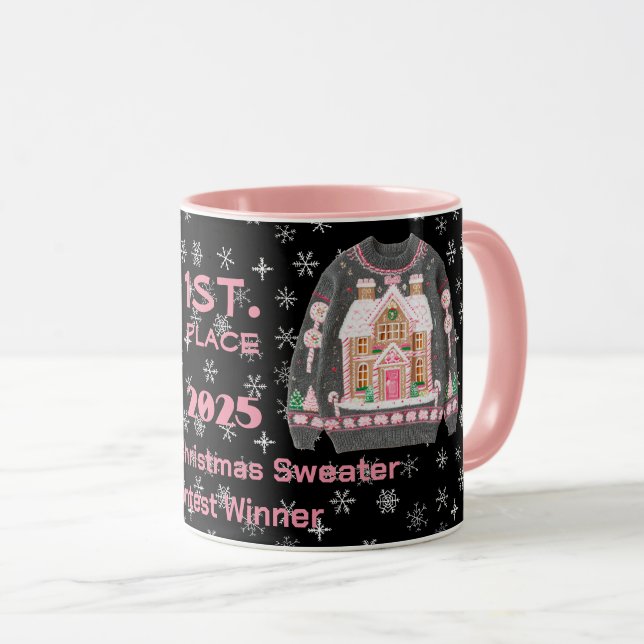 Caneca Tacky Christmas Sweater Contest Winner Mug (Frente Esquerda)