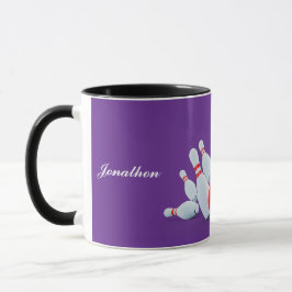 Caneca Taco de boliche Bola e pinos acertam!
