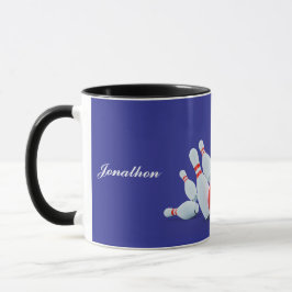 Caneca Taco de boliche Bola e pinos acertam!