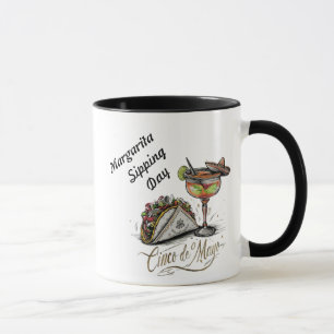 Caneca Taco e Margarita Senhorita Precisa de uma Margarit