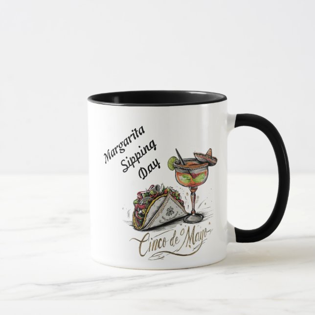 Caneca Taco e Margarita Senhorita Precisa de uma Margarit (Direita)
