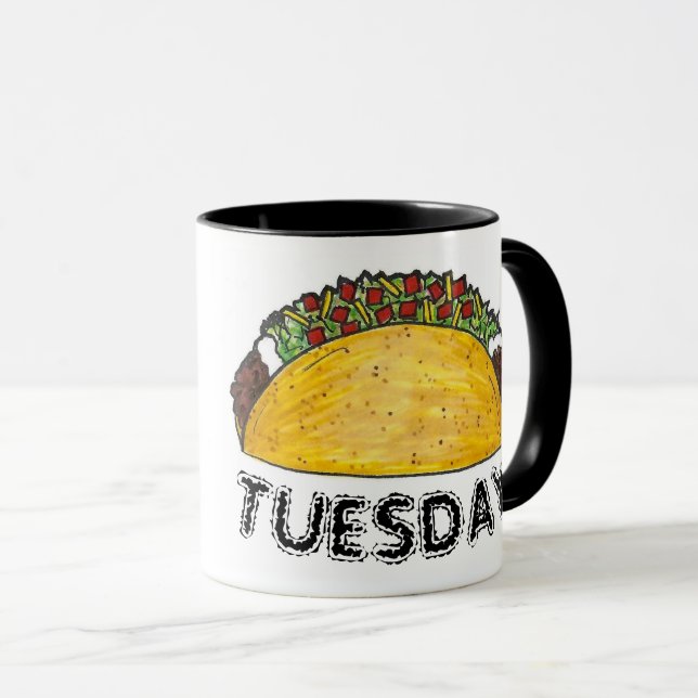 Caneca Taco Tacos Foodie Tex Comida Mex Mexicana (Frente Esquerda)