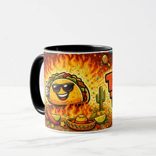 Caneca Taco Time - Fiasco da Festa - Fãs da Comida (Frente Esquerda)