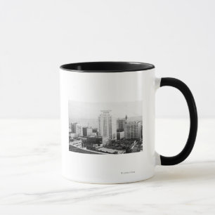 Caneca Tacoma, opinião da skyline de WA do hotel de