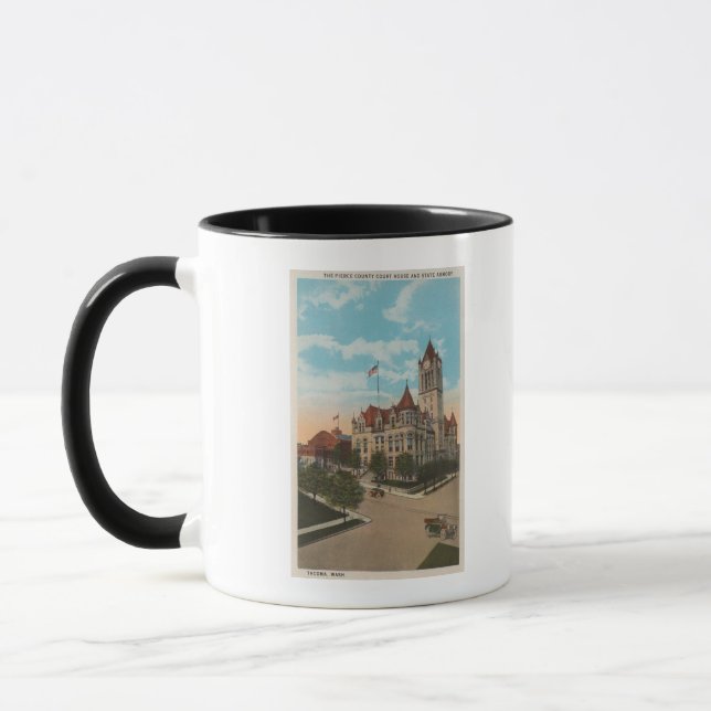 Caneca Tacoma, WA - Vista da Câmara Municipal de Pierce (Esquerda)