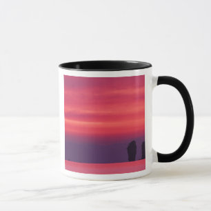 Caneca Tailândia, Baía de Phang Nga. Céu rosa refletido e
