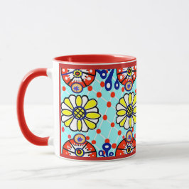 Caneca Talavera Mug - Cinco de Mayo - Flores