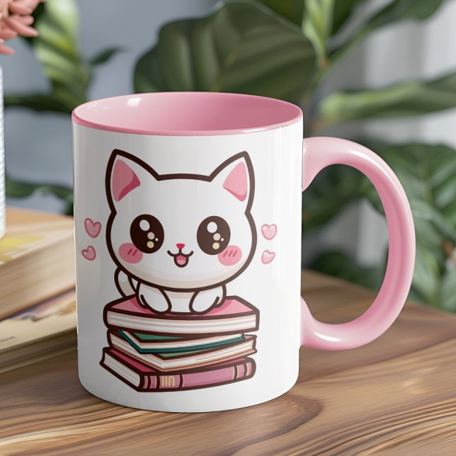 Caneca Tales E Caudas Fazem Meu Dia - Livros De Cachorros (This cozy and creative design is perfect for anyone who loves their pets as much as their books)