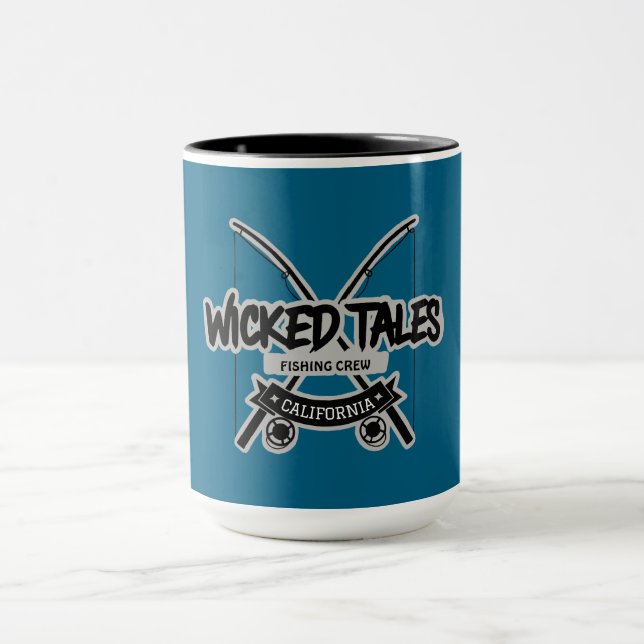 Caneca Tales Perversos A Pescar Tripulação (Centro)