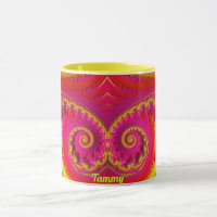 TAMMY ~ QUENTE 3D FRASCO 3D Fractal ~ Vermelho Cor