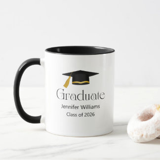 Caneca tampa de graduação minimalista moderna turma de 20