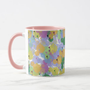 Caneca Tampão Abstrato de abertura de cores - Tela artíst