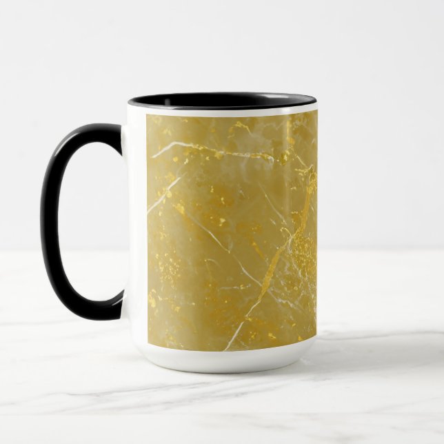 Caneca Tampão de efeito Dourado marmoreado (Esquerda)