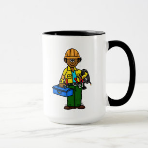 Caneca Tan, Black ou African American Lineman Mug