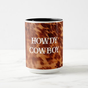Caneca Tan Brown Cowhide
