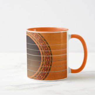 Caneca Tan clássico da laranja da guitarra