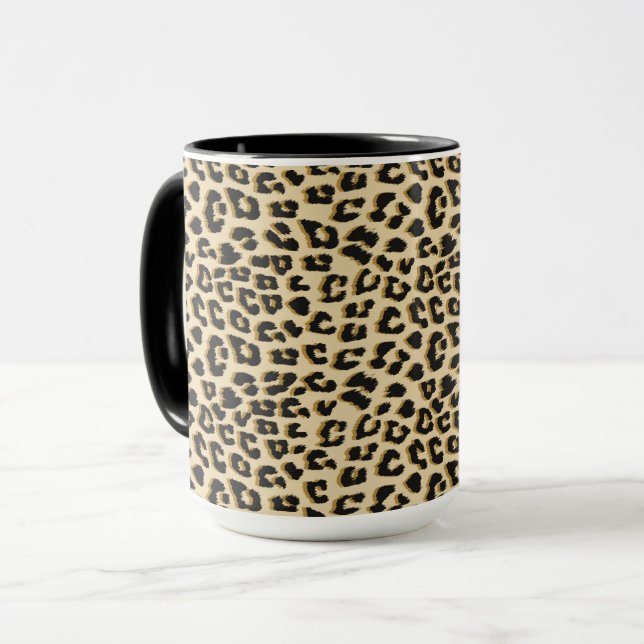 Caneca Tan Leopard Print (Frente Esquerda)
