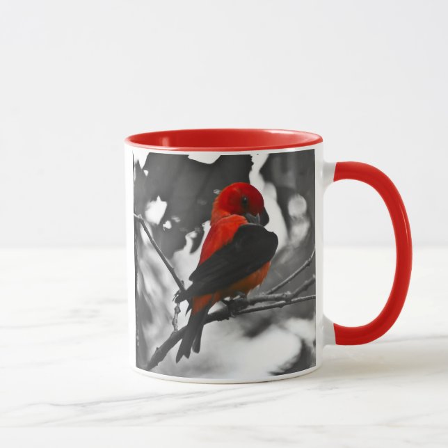 Caneca Tanager Escarlate Macho (Direita)