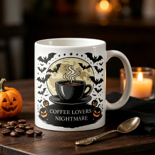 Caneca Tapeçaria de Halloween Personalizada para Amantes