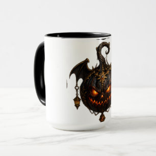 Caneca Tapeçaria de Parede de Abóbora de Halloween Sombri
