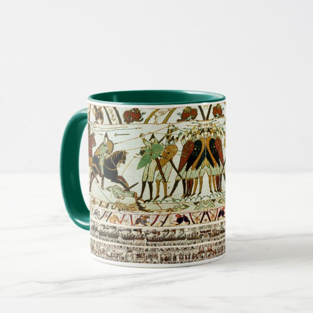 CANECA TAPESIA BAYEUX, BATALHA DE HASTINGS, KNIGHTS NORMA (Frente Esquerda)