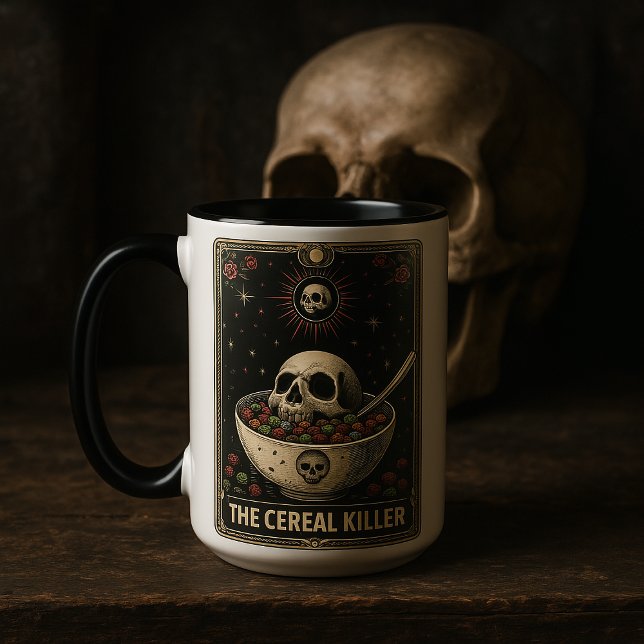 Caneca Tarot do Assassino de Cereais (Criador carregado)