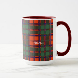 Caneca Tartan escocês do kilt da xadrez do clã do