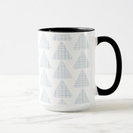 Caneca Tartan Triangles Azul