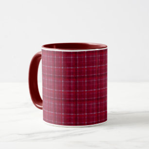 Caneca Tartan vermelho verificado