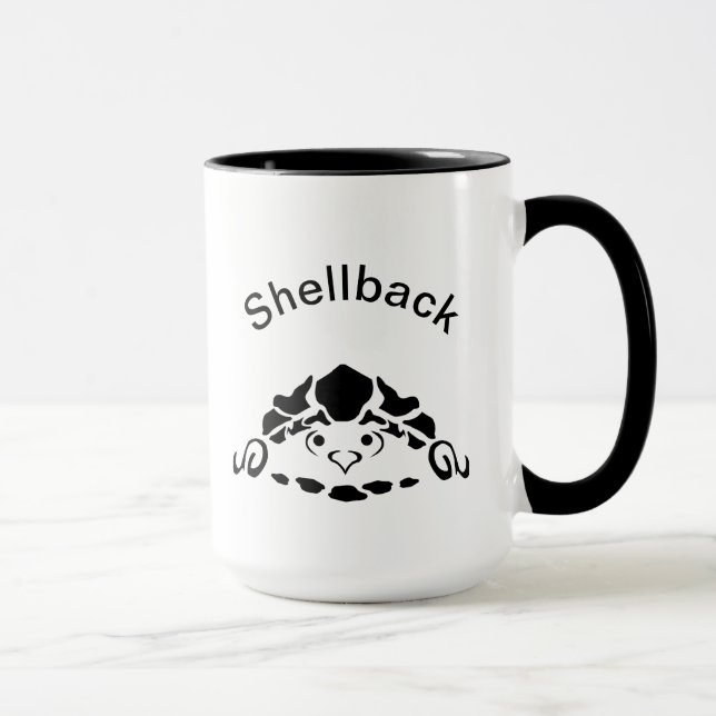 Caneca Tartaruga Assustada Escondendo-se em seu Shell (Direita)
