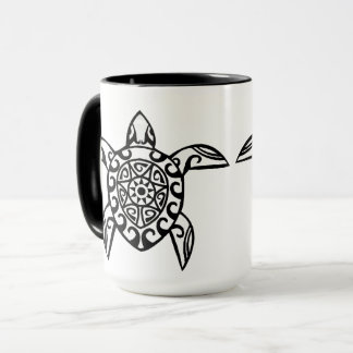 Caneca Tartaruga de Alma - design desenhada à mão que inc