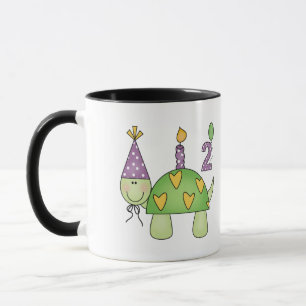 Caneca Tartaruga do segundo aniversário
