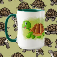 tartaruga-doce-amante adiciona monograma Mug