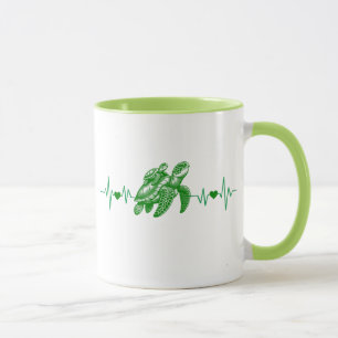 Caneca tartaruga marinha amante do oceano de presente de