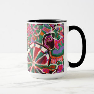 Caneca Tartarugas de cor clara Mug clássico, 15 oz