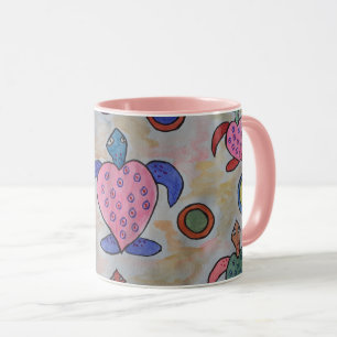 Caneca Tartarugas e Círculos Mug