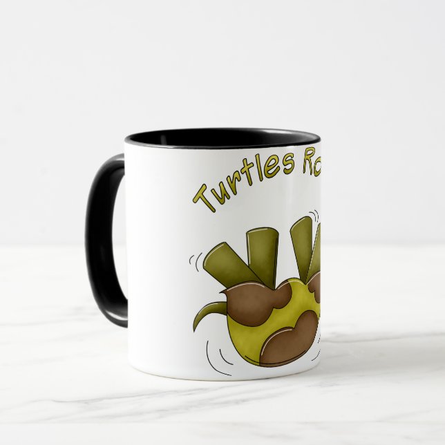 Caneca Tartarugas Rock (Frente Esquerda)