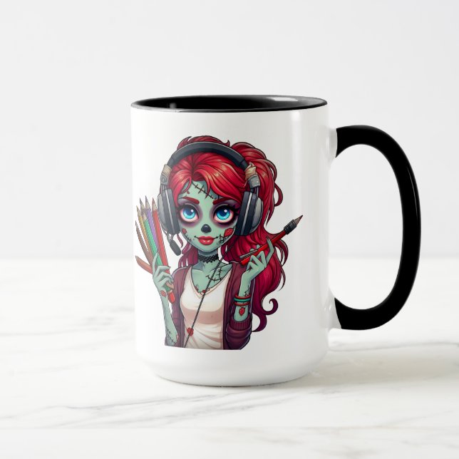 Caneca Tasse à café | Gueule Buddy | Zombie Elodie (Direita)
