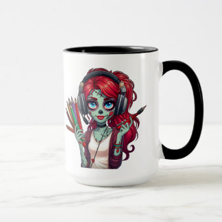 Caneca Tasse à café | J'aime mon Akashic | Zombie Elodie