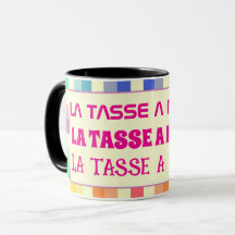 Tasse avec texte modifiable