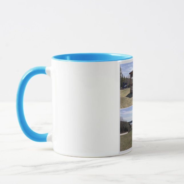 Caneca tasse bleu , les bergeronnes (Esquerda)