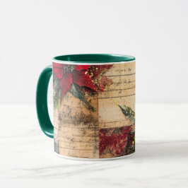 Caneca Tasse Christmas Collage Junk Journal Var18