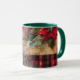 Caneca Tasse Christmas Collage Junk Journal Var19