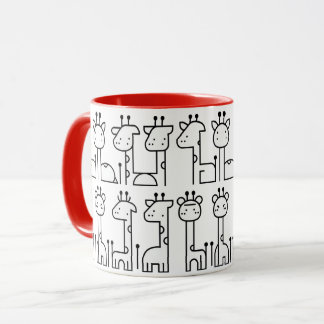 Caneca Tasse de girafe blanc