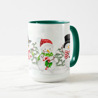 Caneca Tasse mit Schnemännern 2