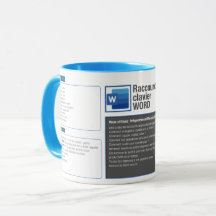 Tasse mug raccourcie clavier Word